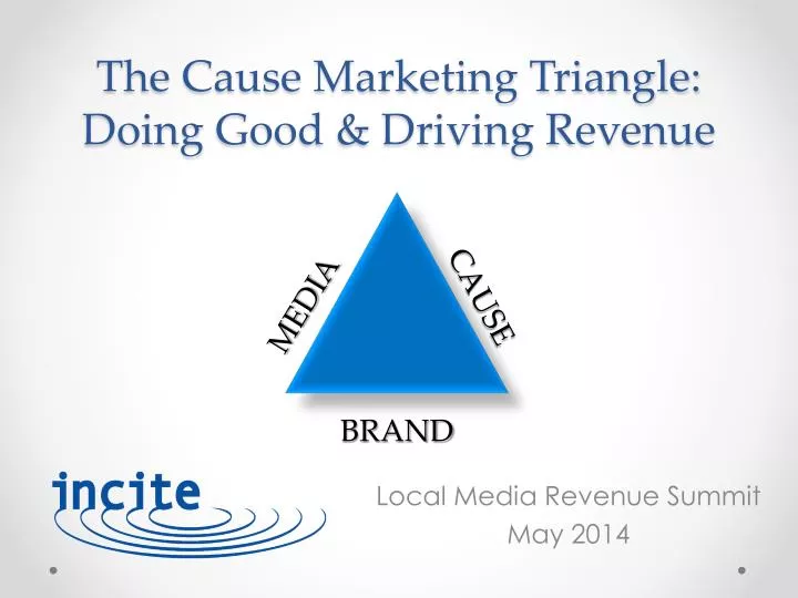 the cause marketing triangle doing good driving revenue