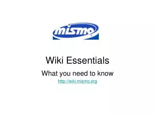 Wiki Essentials