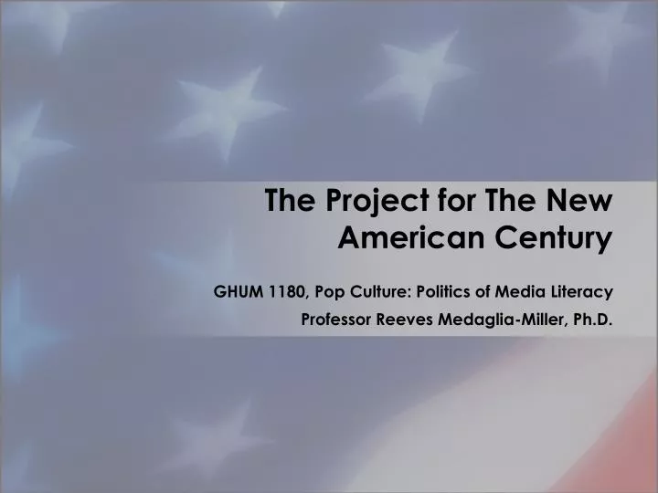 the project for the new american century