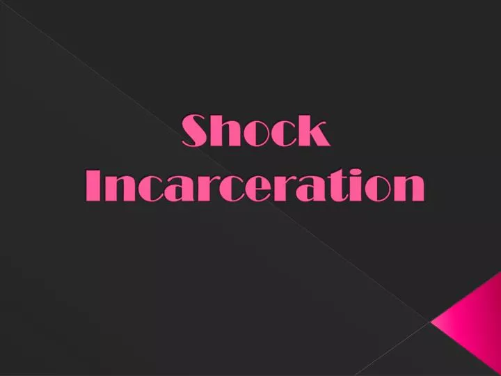 shock incarceration