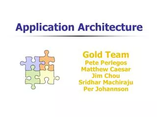 Application Architecture