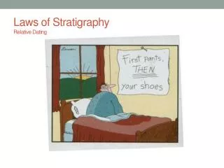 Laws of Stratigraphy Relative Dating