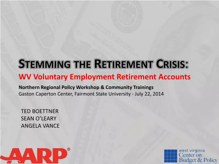 stemming the retirement crisis wv voluntary employment retirement accounts