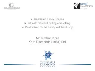 Mr. Nathan Korn Korn Diamonds (1984) Ltd.