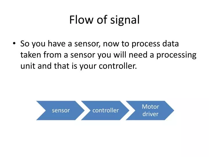 flow of signal