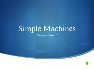 simple machines