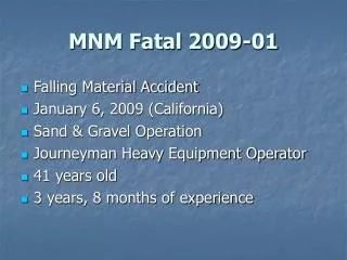 MNM Fatal 2009-01