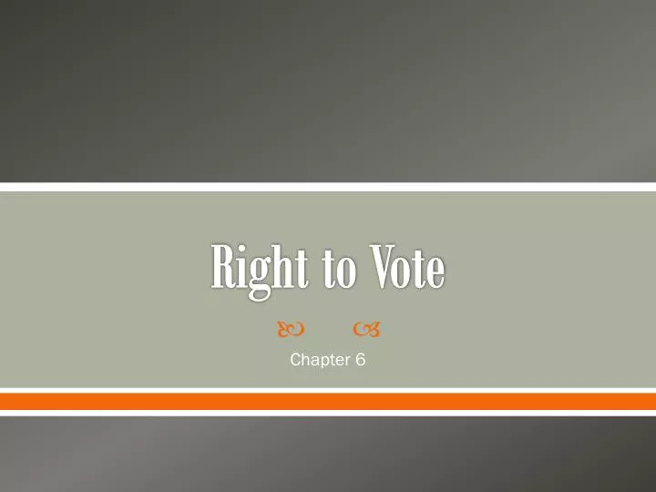right to vote