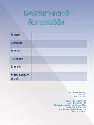 rezerva n formul r
