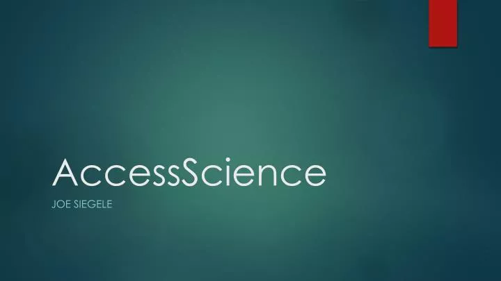 accessscience