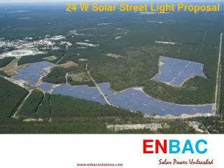 24 W Solar Street Light Proposal