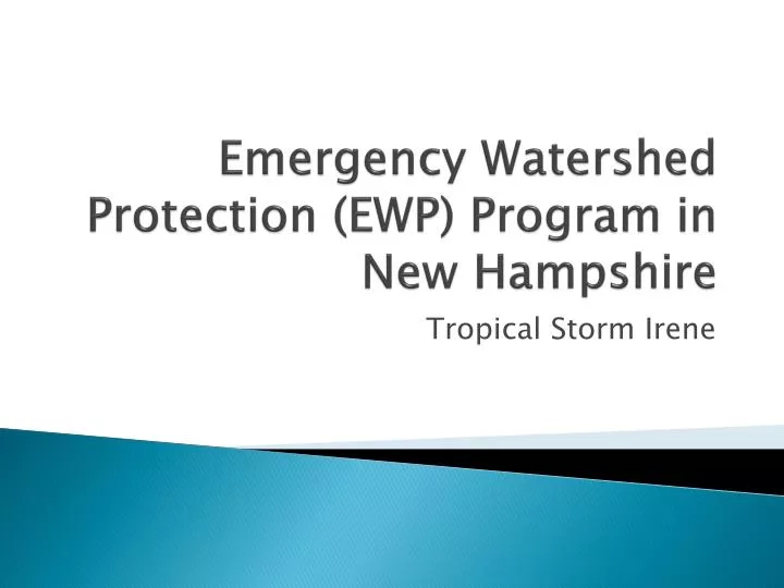 emergency watershed protection ewp program in new hampshire