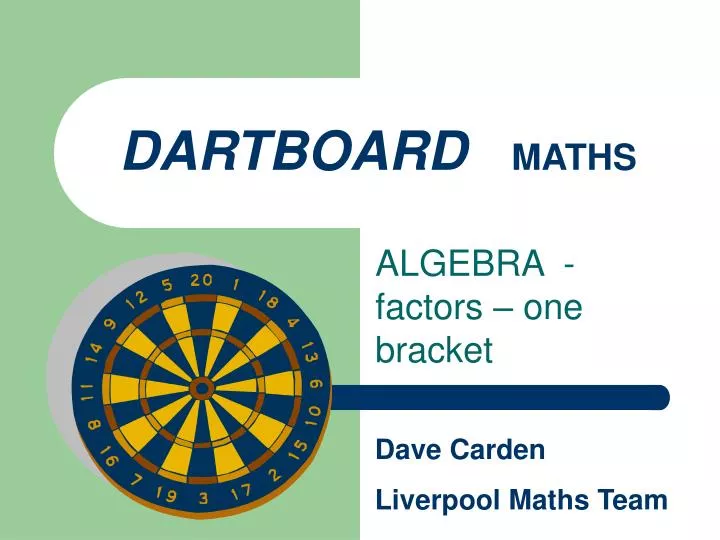 dartboard maths