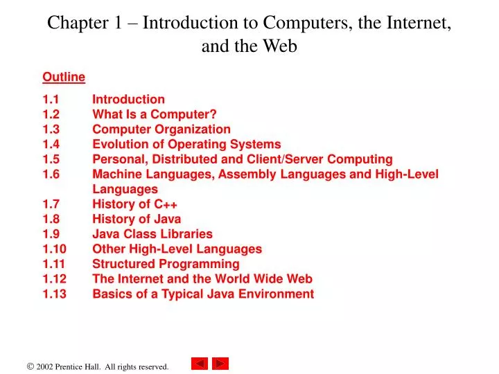 chapter 1 introduction to computers the internet and the web