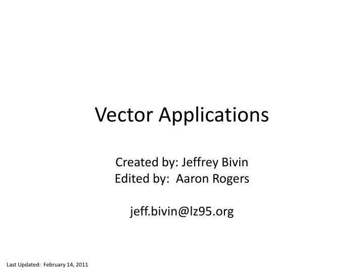 vector applications