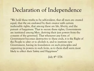 declaration of independence