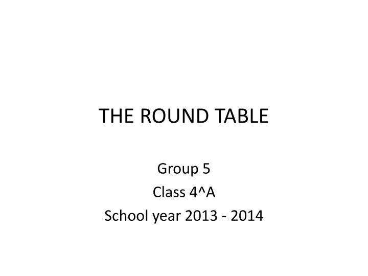 the round table