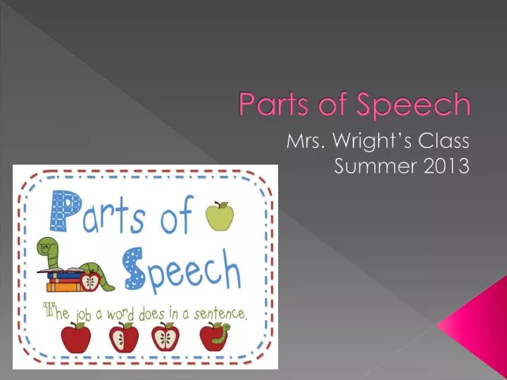 parts of speech