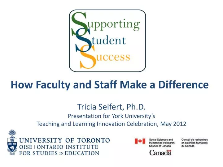 how faculty and staff make a difference