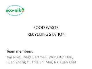 FOOD WASTE RECYCLING STATION