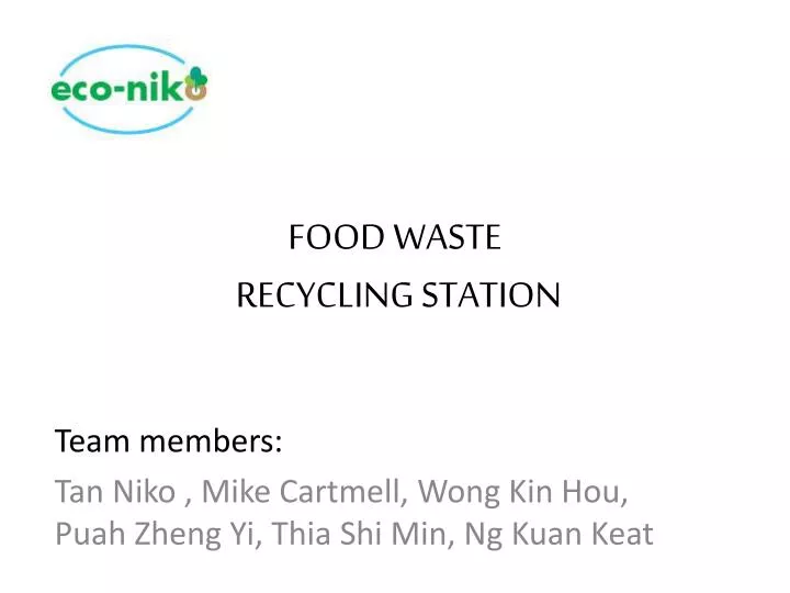 food waste recycling station