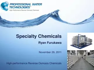 Specialty Chemicals Ryan Furukawa