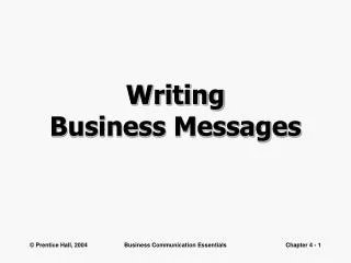 Writing Business Messages