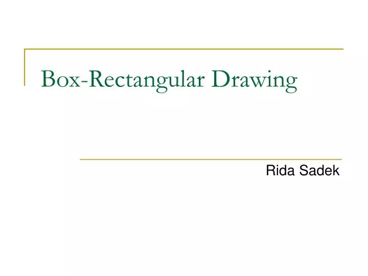 box rectangular drawing