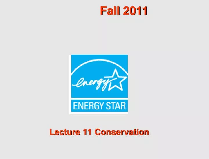 lecture 11 conservation