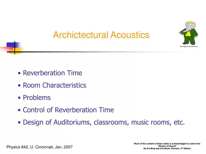 archictectural acoustics