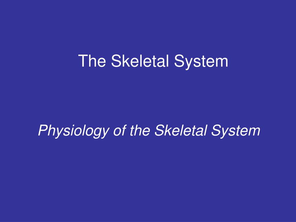 PPT - The Skeletal System PowerPoint Presentation, free download - ID ...