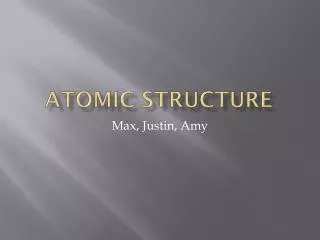 atomic structure