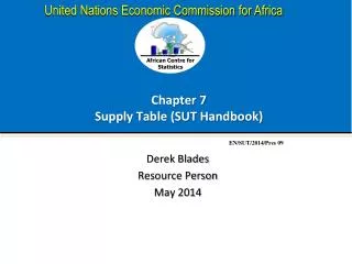 Chapter 7 Supply Table (SUT Handbook)