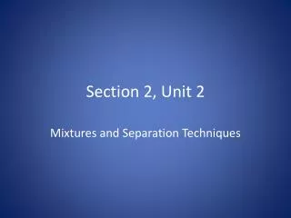 Section 2, Unit 2