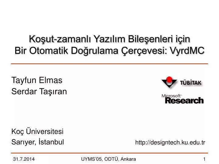 ko ut zamanl yaz l m bile enleri i in bir otomatik do rulama er evesi vyrdmc