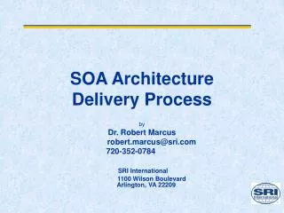 SOA Architecture Delivery Process