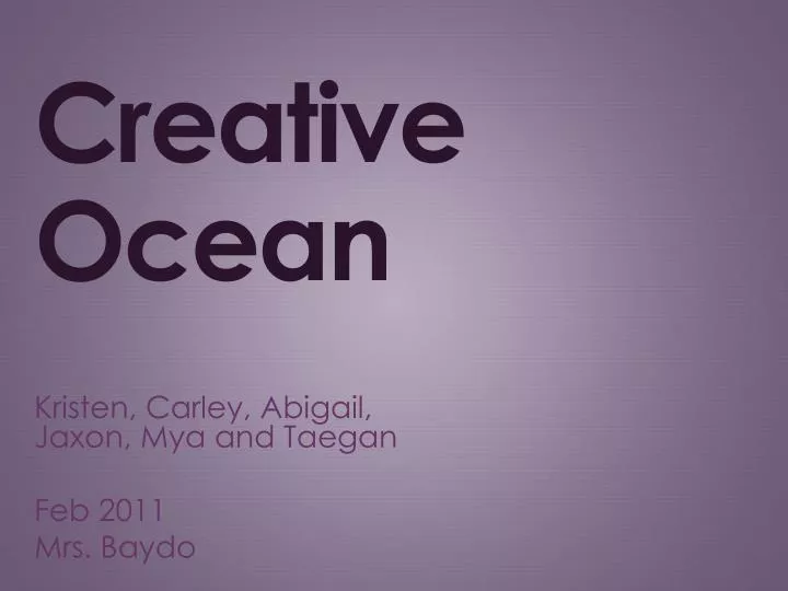 creative ocean