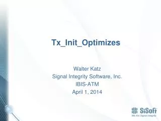 Tx_Init_Optimizes