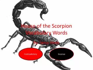 House of the Scorpion Vocabulary Words