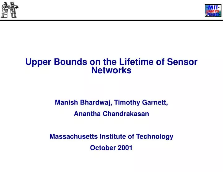 upper bounds on the lifetime of sensor networks