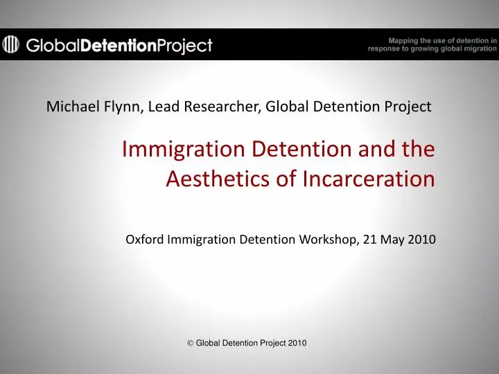 michael flynn lead researcher global detention project