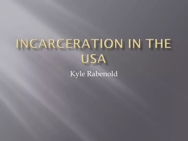 incarceration in the usa