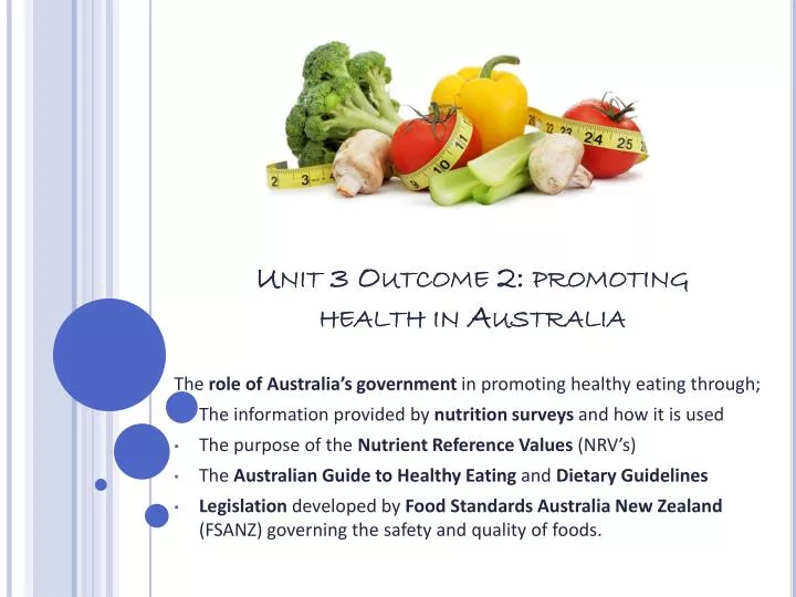 unit 3 outcome 2 promoting health in australia
