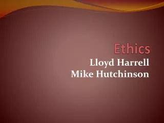 Ethics