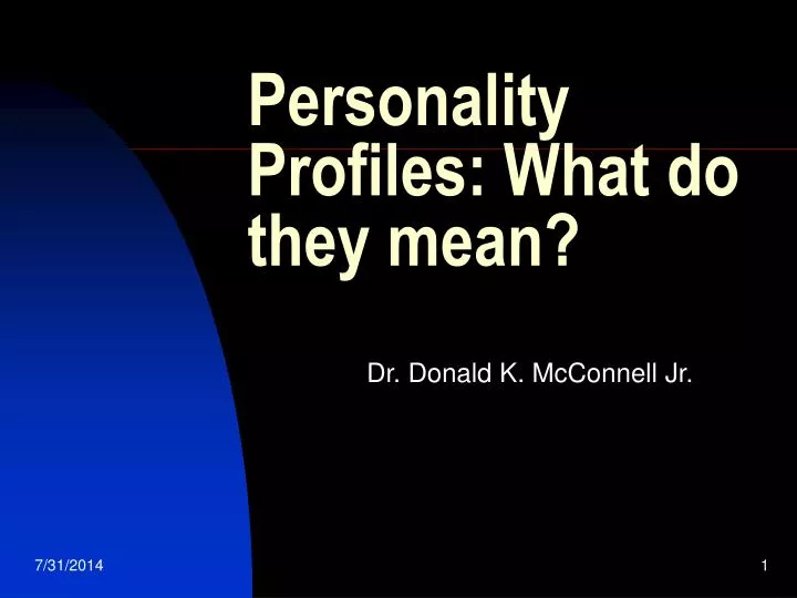 personality profiles what do they mean