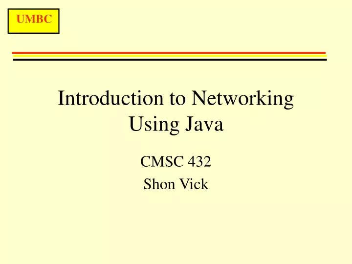 introduction to networking using java