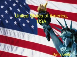 United States of America, USA