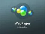 WebPages - slide 1