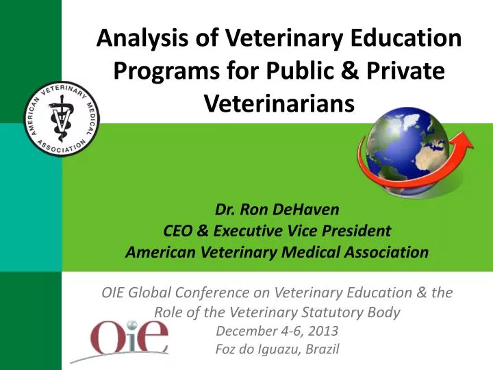 analysis of veterinary education programs for public private veterinarians
