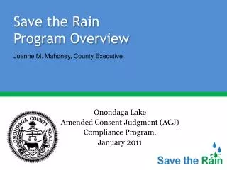Save the Rain Program Overview